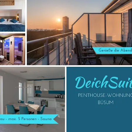 Apartment 5 Sterne Penthouse Deichsuite Busum
